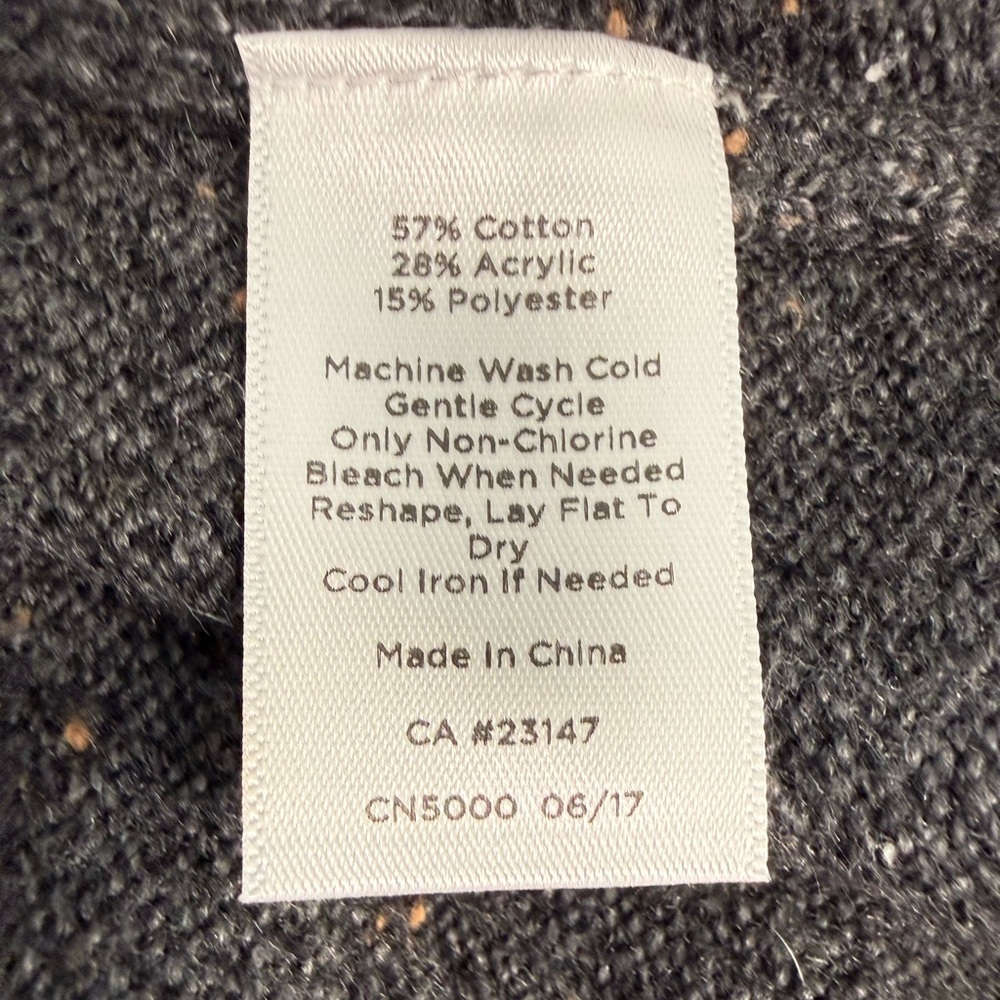 Talbots 1X Charcoal Speckled Knit Turtleneck Sweater Dress Stretch - Picture 7 of 12